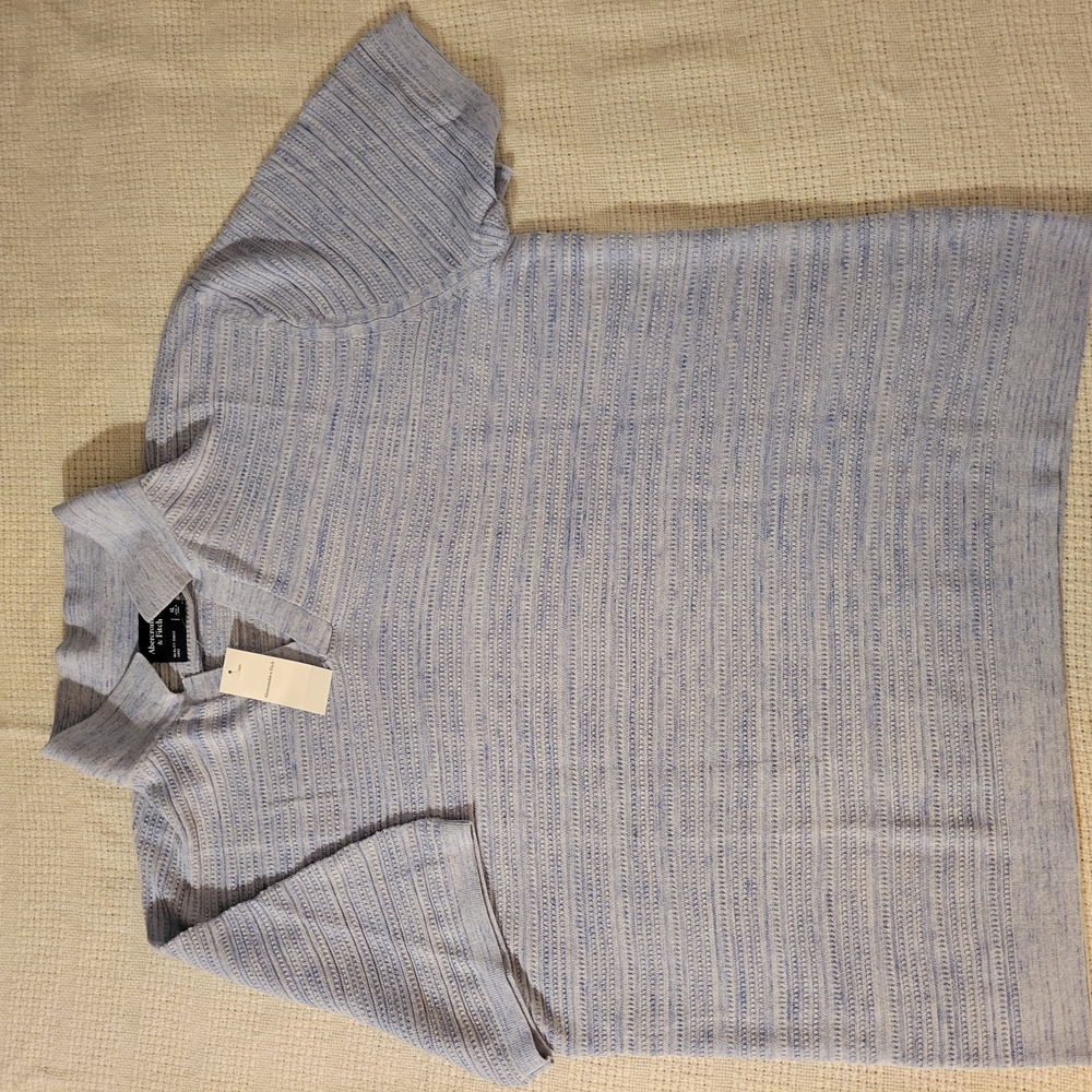 Abercrombie & Fitch Blue Polo Shirt Casual Style